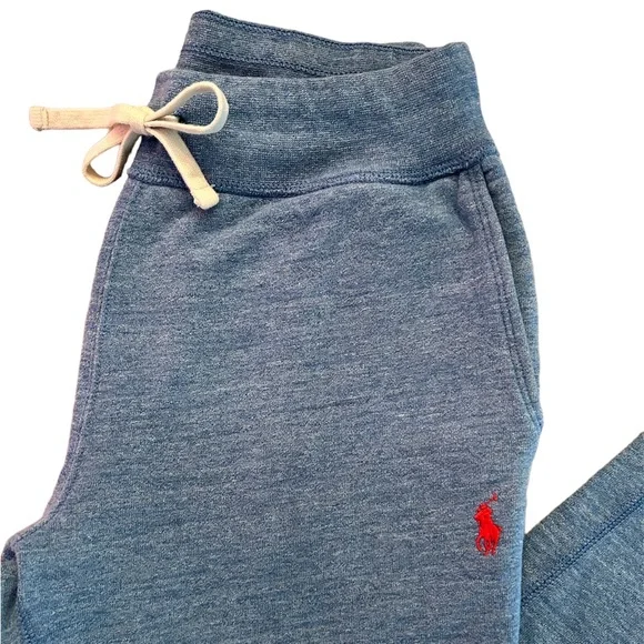 Men’s POLO by Ralph Lauren blue drawstring sweatpants Size XS - Picture 2 of 6